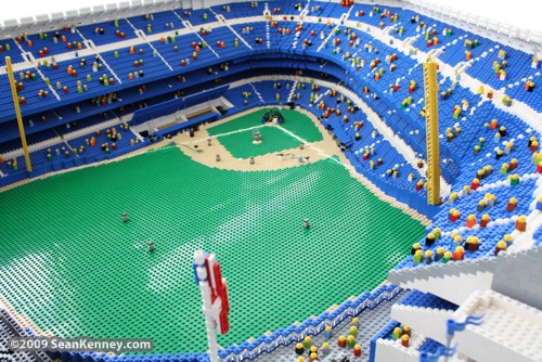 Yankee Stadium built with LEGO bricks