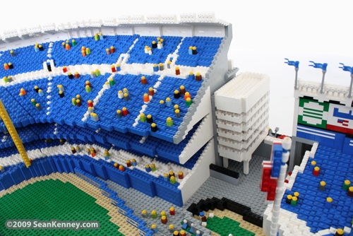 Yankee Stadium built with LEGO bricks