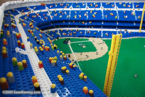 Yankee Stadium built with LEGO bricks