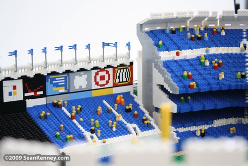 Yankee Stadium built with LEGO bricks