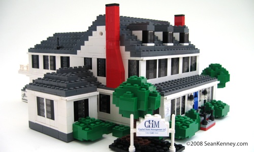 Historic house, LEGO bricks.  By Sean Kenney.  LEGO house.  LEGO home.