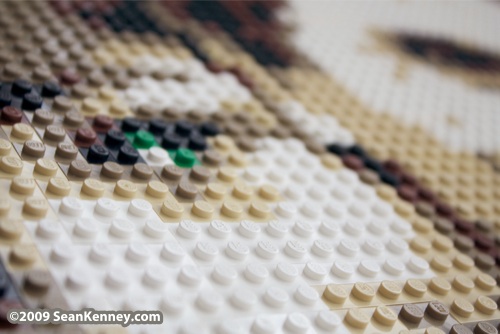 LEGO portrait by Sean Kenney