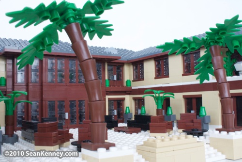 House in the Hamptons: LEGO sculpture by artist Sean Kenney