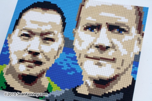 LEGOs Portrait by Sean Kenney