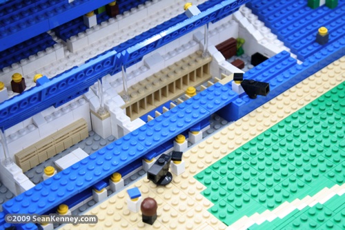 Yankee Stadium built with LEGO bricks