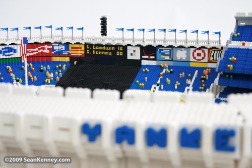 Yankee Stadium built with LEGO bricks