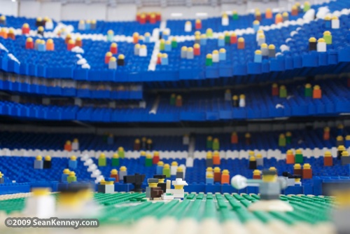 Yankee Stadium built with LEGO bricks