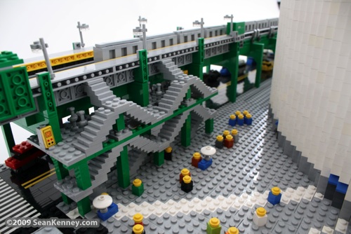 Yankee Stadium built with LEGO bricks