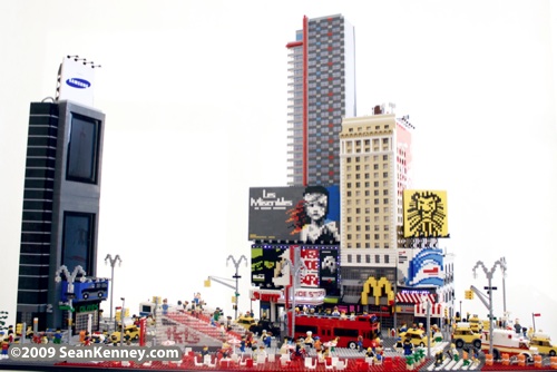 Times Square : LEGO model by Sean Kenney.  New York City, the Brick Apple