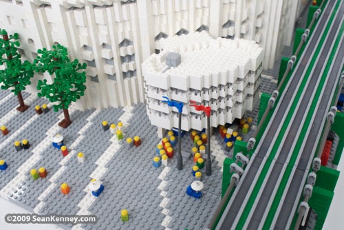 Yankee Stadium built with LEGO bricks