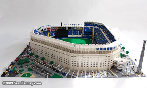 Yankee Stadium built with LEGO bricks