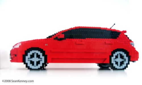 LEGO Mazda Mazdaspeed3 sculpture by Sean Kenney