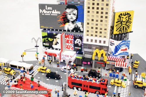 Times Square : LEGO model by Sean Kenney.  New York City, the Brick Apple