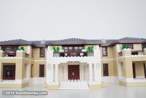 House in the Hamptons: LEGO sculpture by artist Sean Kenney