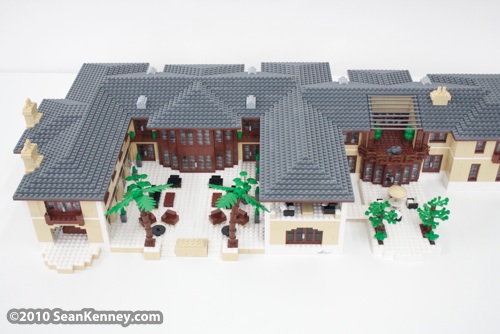 House in the Hamptons: LEGO sculpture by artist Sean Kenney