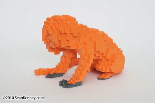 LEGO sculpture Sean Kenney golden lion tamarins monkey monkeys philadephila philly zoo creatures of habitat