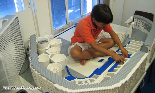 Yankee Stadium built with LEGO bricks