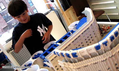 Yankee Stadium built with LEGO bricks