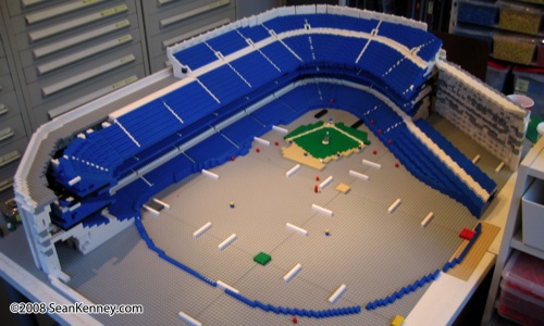 Yankee Stadium built with LEGO bricks