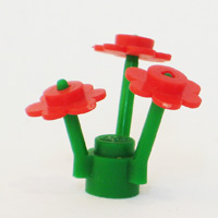 LEGO flowers: Red