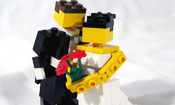 LEGO bride and groom