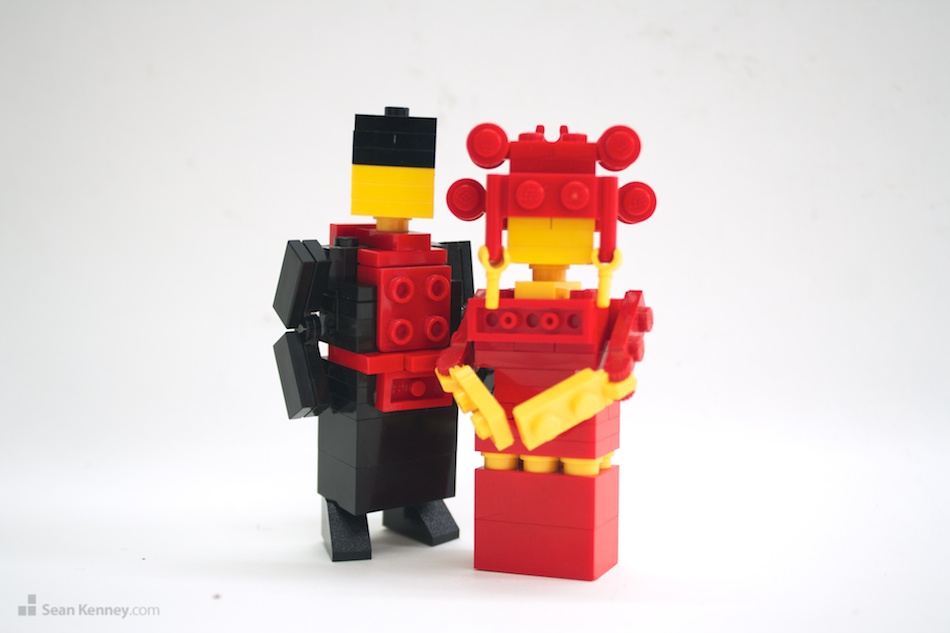 LEGO Chinese bride and groom