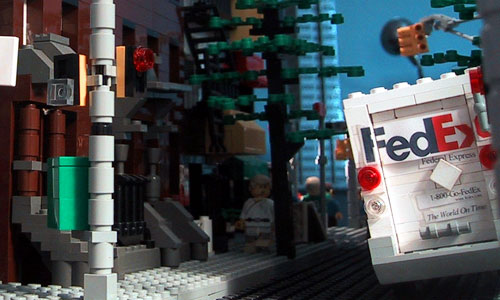 LEGO FedEx vans