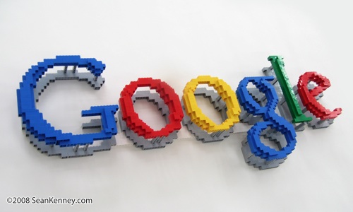 LEGO Google logo (floating)
