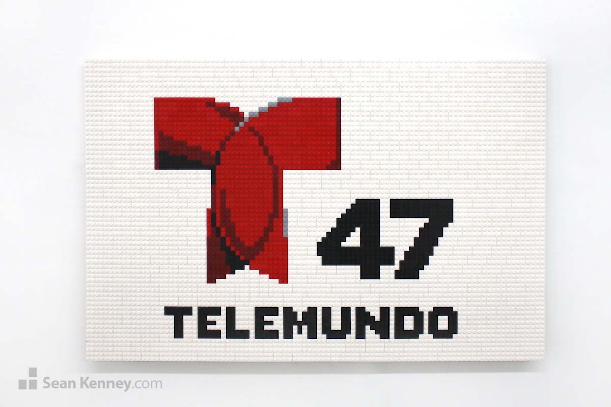 Telemundo-47-logo-2 LEGO art by Sean Kenney