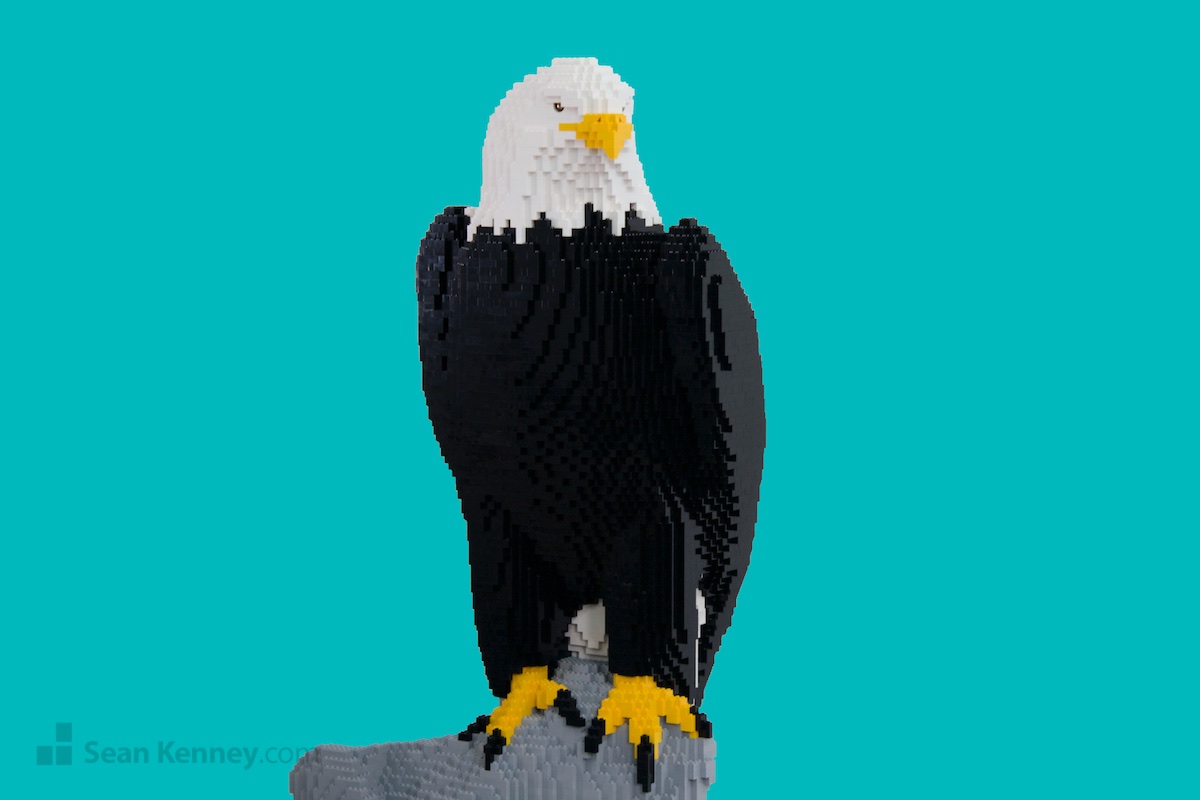 Eagle LEGO art by Sean Kenney