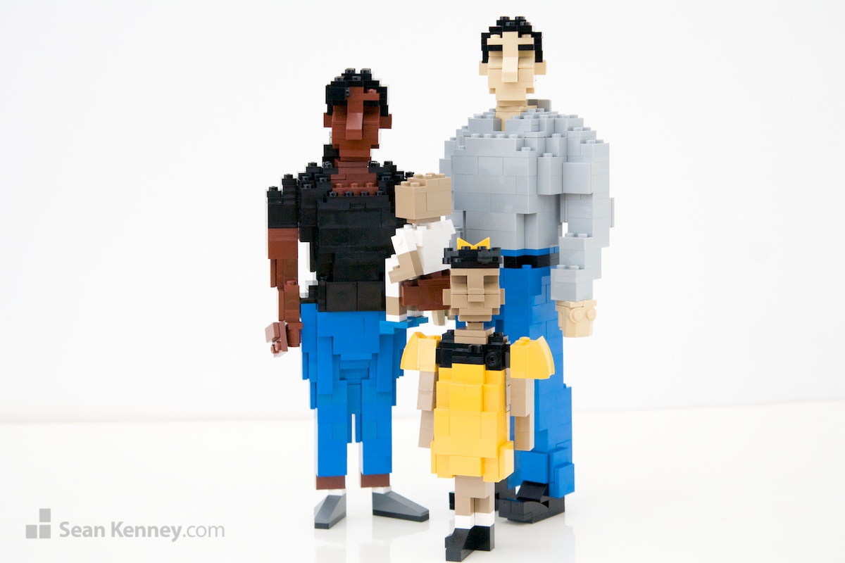 Parents LEGO art by Sean Kenney