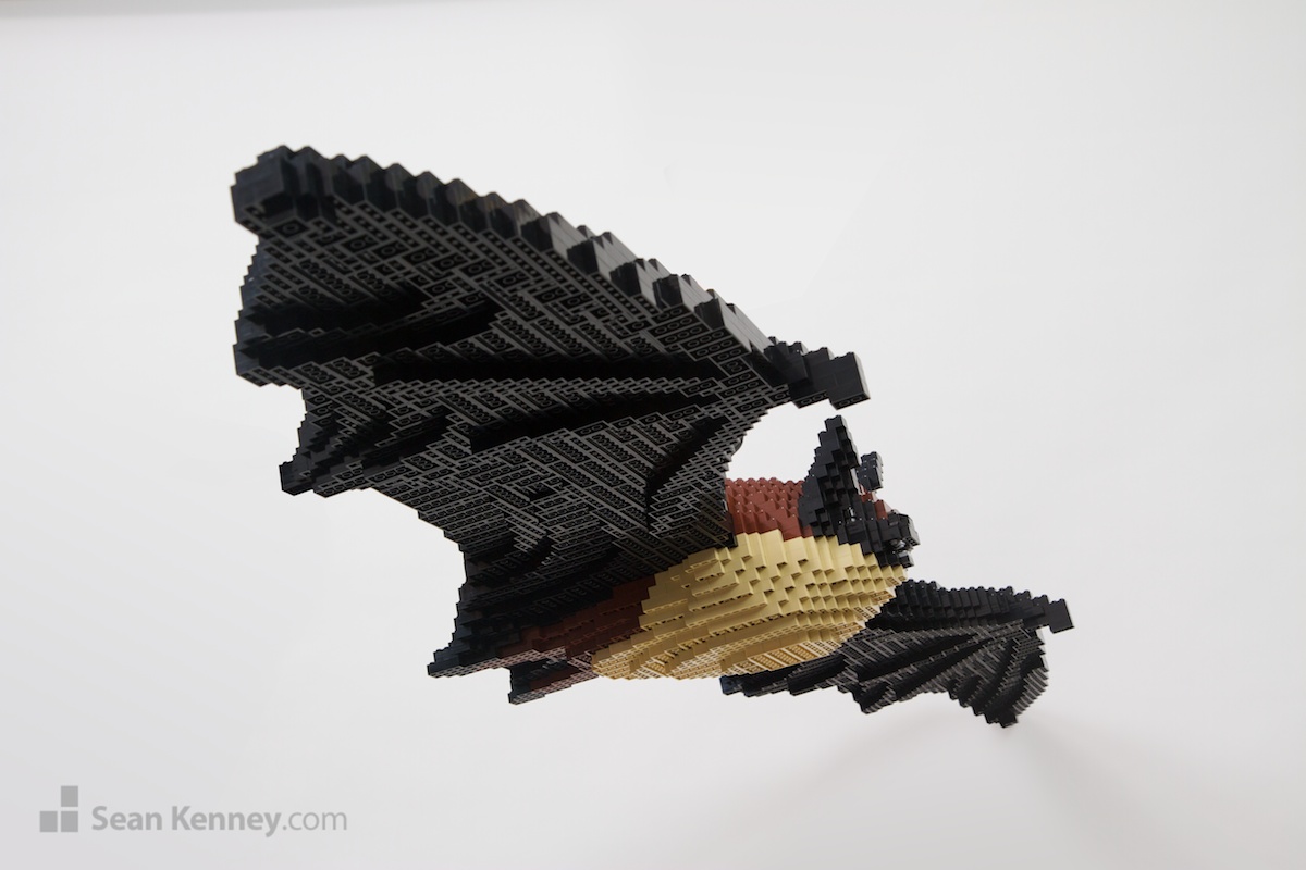 Bats LEGO art by Sean Kenney