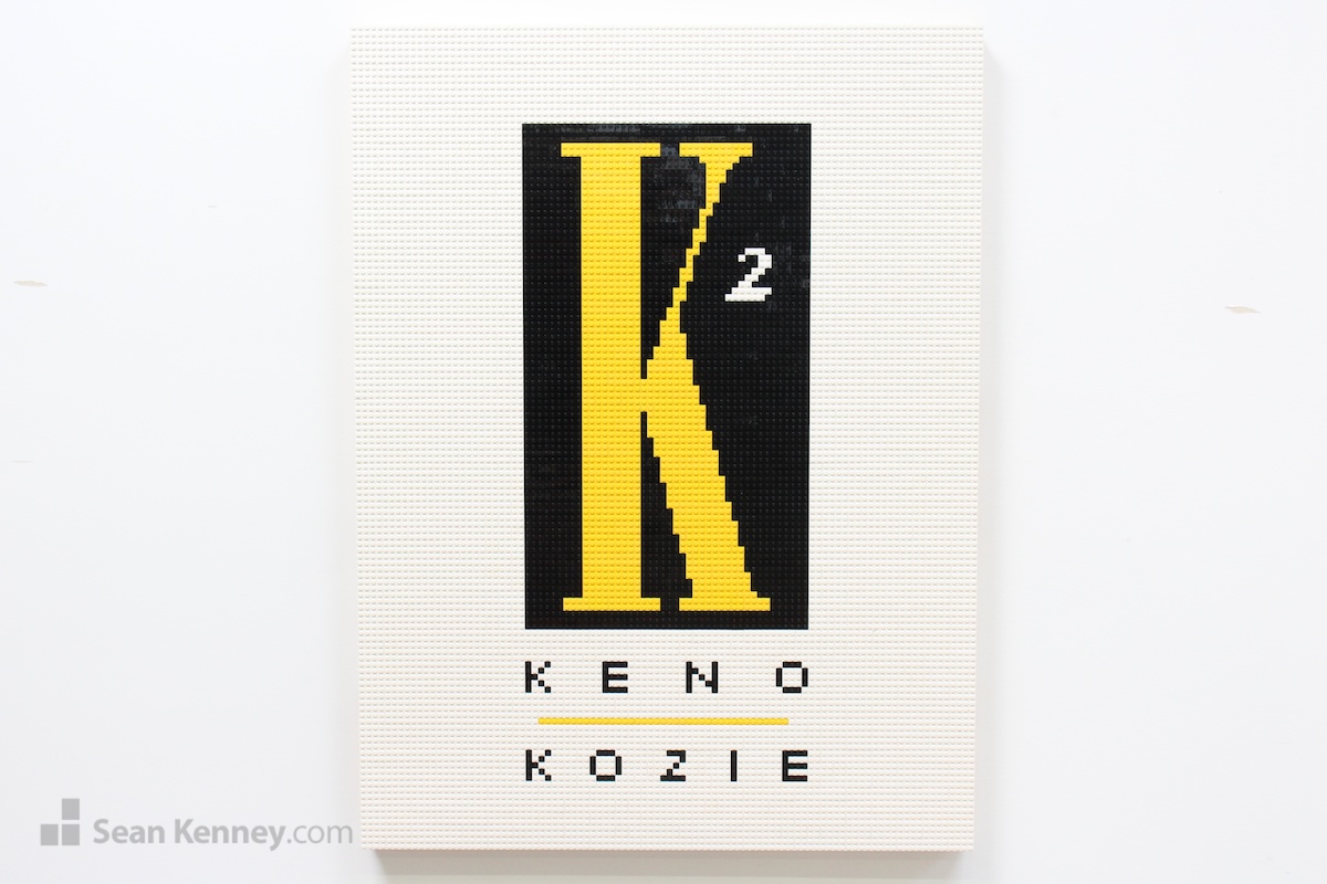 Keno-kozie-logos LEGO art by Sean Kenney