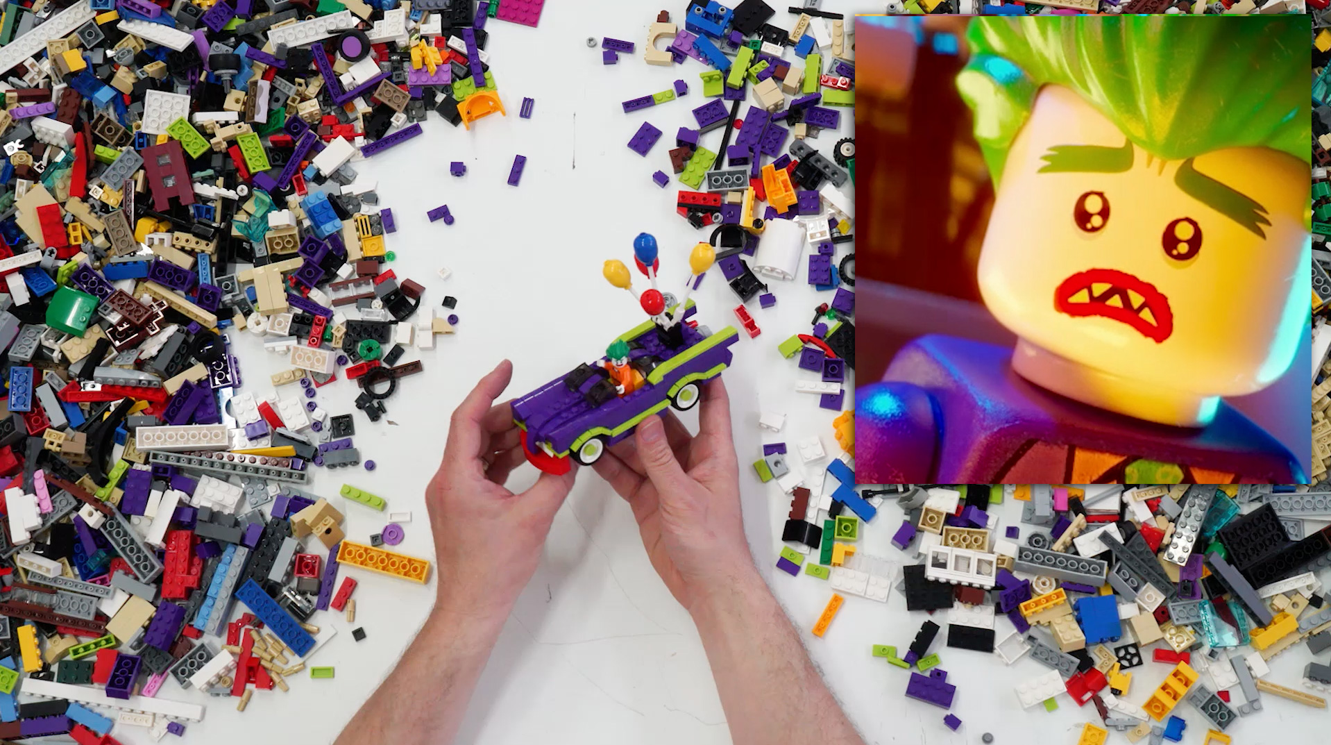 The-lego-batman-movie-sean-kenney-builds-episode-2-jokers-ride LEGO art by Sean Kenney