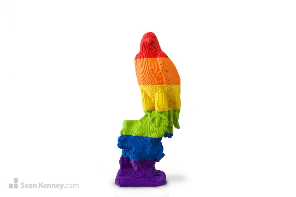 American-pride LEGO art by Sean Kenney