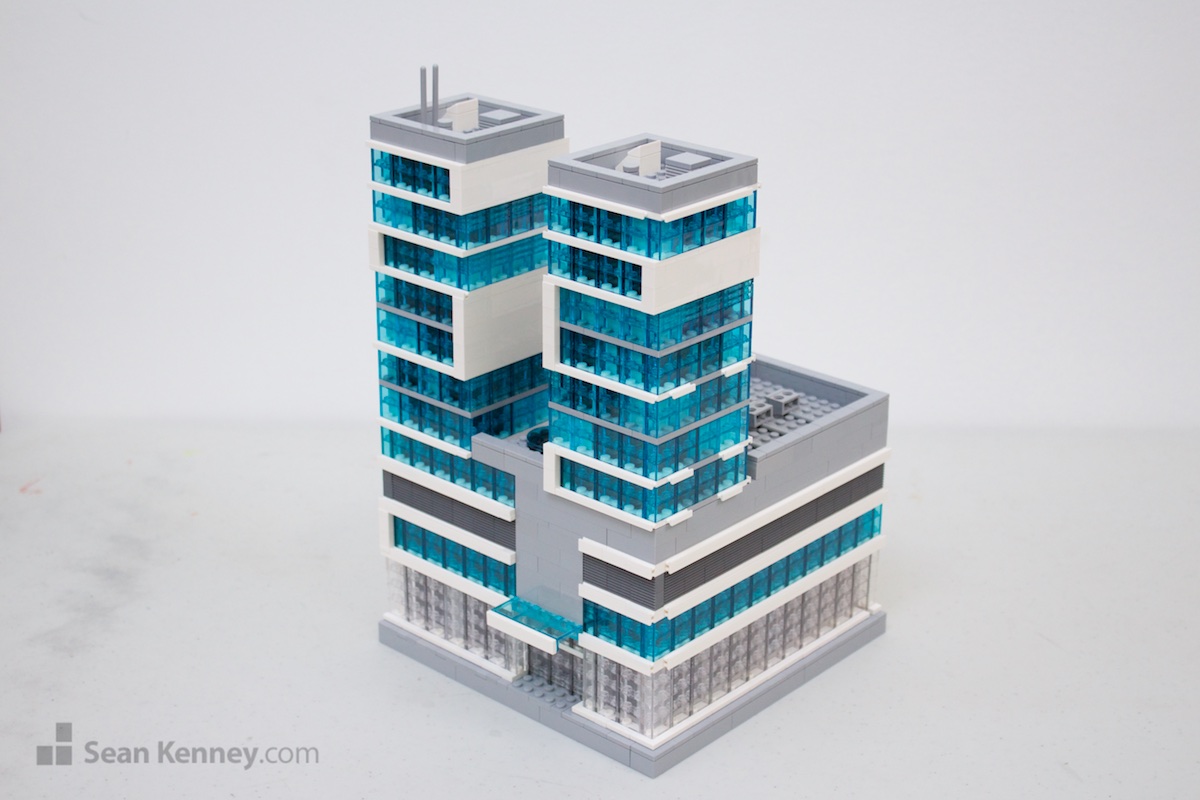 Ultramodern-city-shopping-mall LEGO art by Sean Kenney
