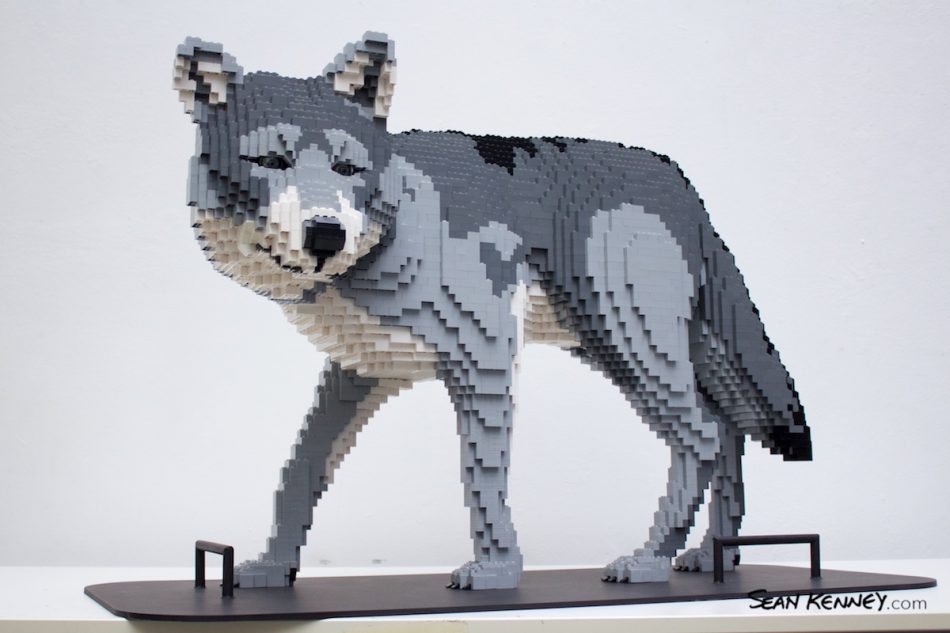 Wolf LEGO art by Sean Kenney