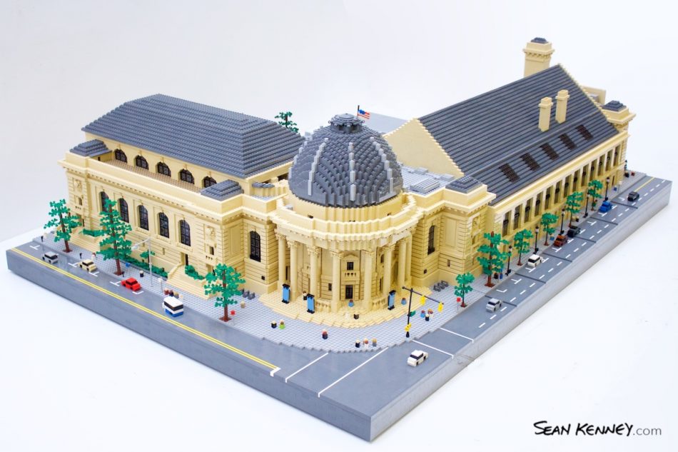 The-schwarzman-center-at-yale-university LEGO art by Sean Kenney