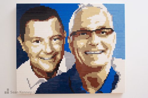 50th birthday LEGO portrait