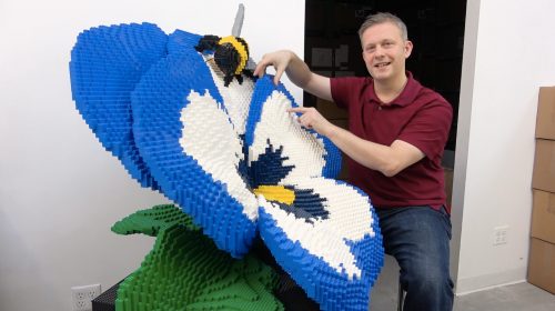 Sean, on making delicate-looking LEGO sculptures