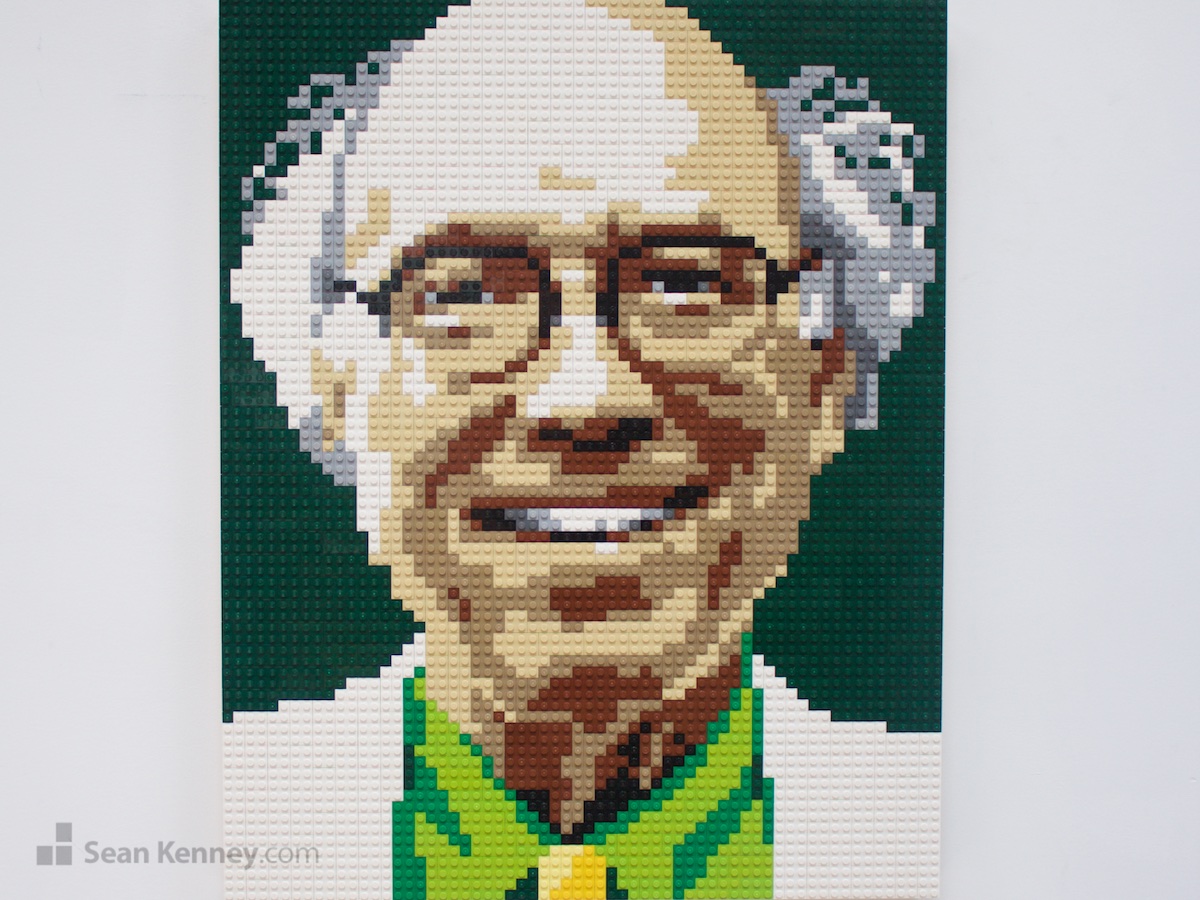 Sean offers LEGO® fans of all ages the opportunity to purchase their very own, one of a kind, personalized LEGO Mosaic portrait!