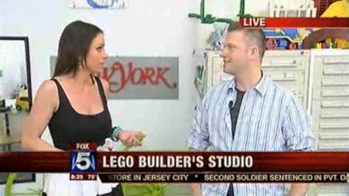 Live at Sean’s LEGO studio, with Good Day New York