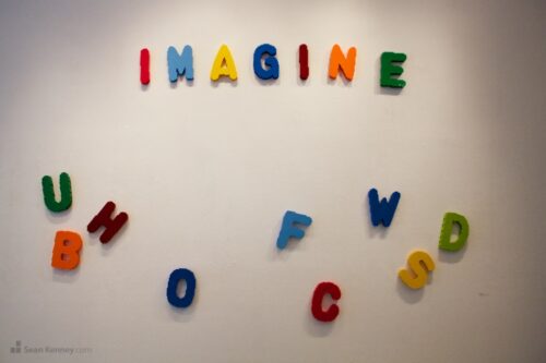 Fridge magnet letters